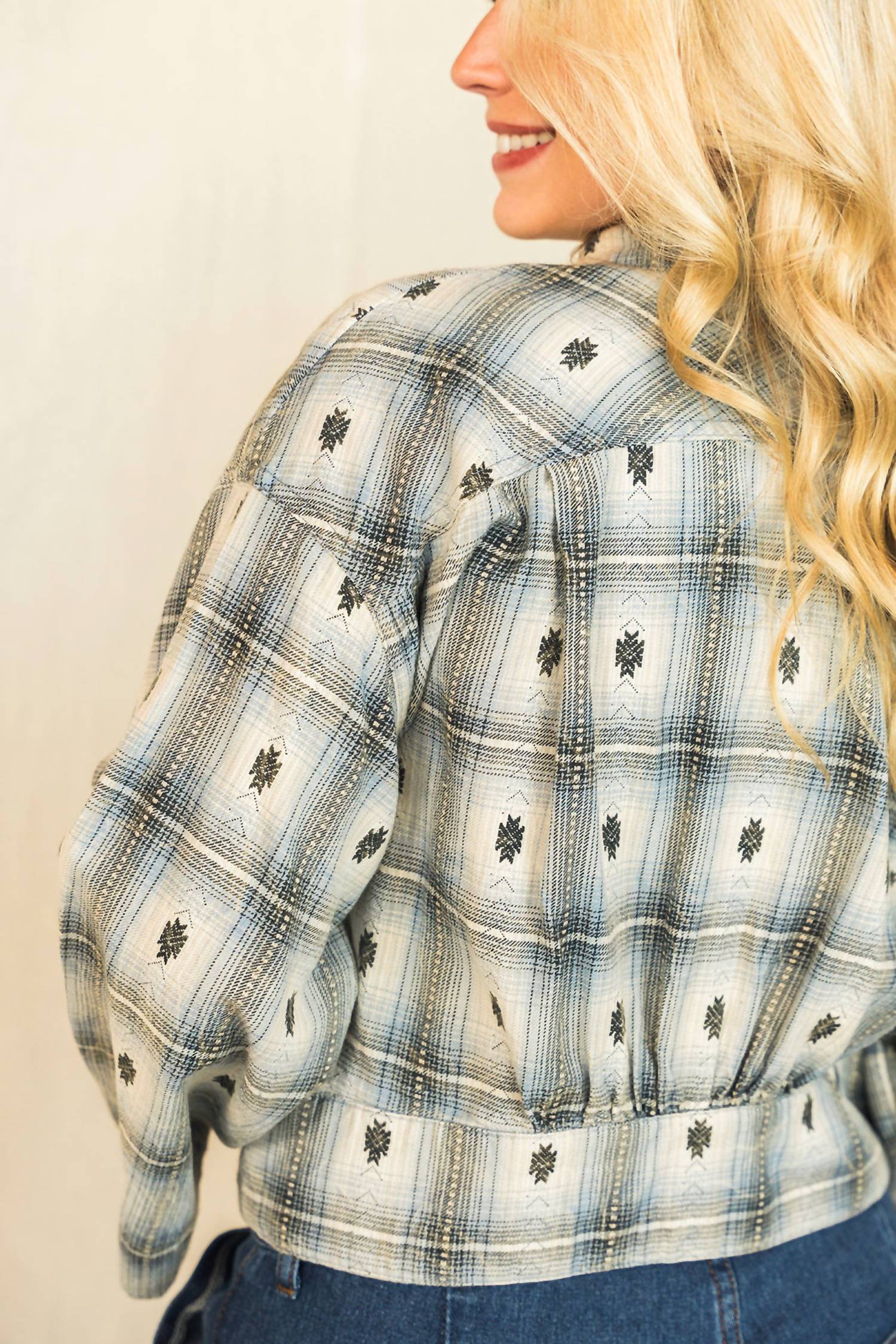Ivy Jane - Plaid Tie Top