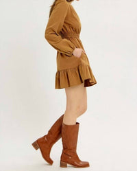 Idem Ditto - Fit And Flare Linen Mini Dress