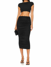 Heiress Beverly Hills - Ruched Sculpt Midi Skirt