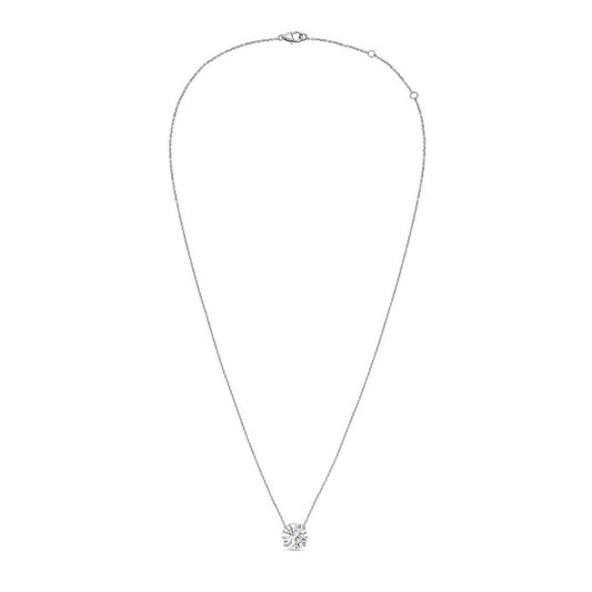 Diana M Jewels - 15.00 Cts Lab Grown Round Diamond East West Pendant Necklace