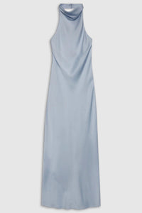 ANINE BING Eliana Dress in silver blue - women's dress - alternate view