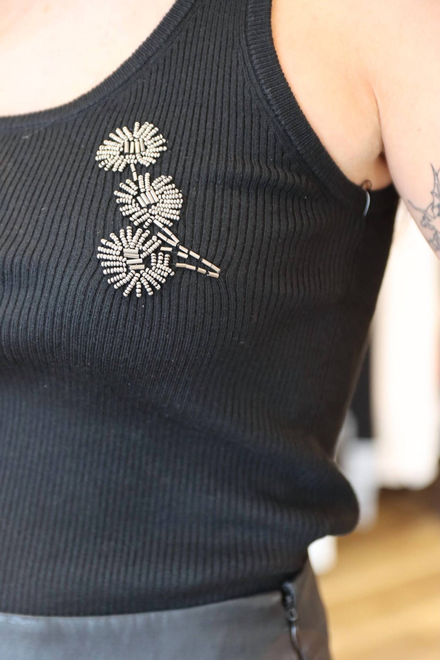 Lucy Paris - Wendy Rhinestone Tank Top
