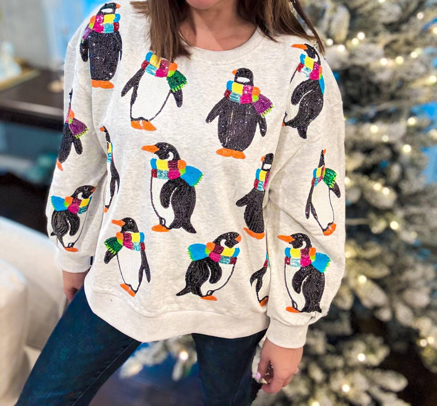 Queen Of Sparkles - Penguin Sweatshirt