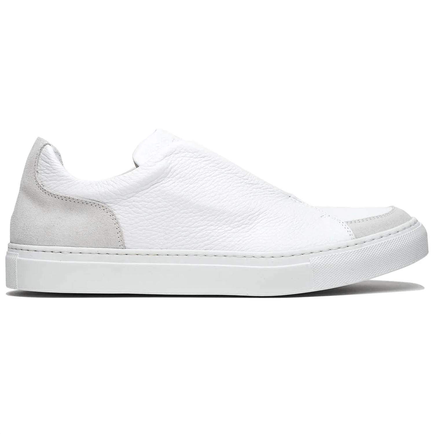 Zelli Italia - Men's Spettacolare Italian Pebble Grain Calfskin Slip On Sneaker