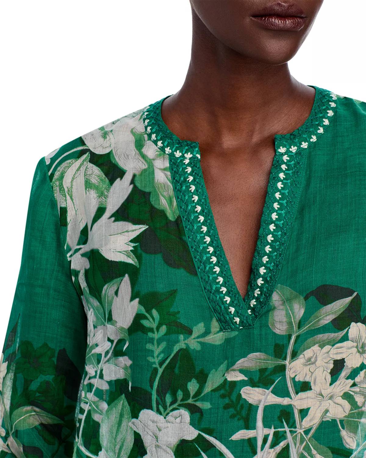 Johnny Was Henley Voyager Tunic in ezze - women's shirt - view 4