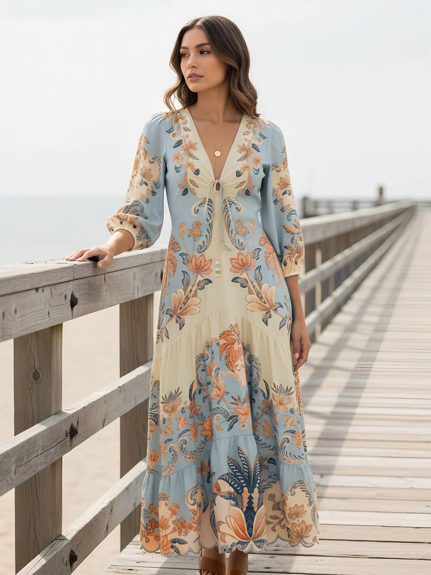 Farm Rio - Boho Beauty Butter Maxi Dress