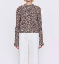 PISTOLA Quinn Top in chocolate marl - women's sweater