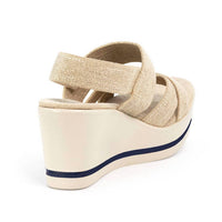 CHARLESTON SHOE CO. Women's Paris Platform Wedge in linen - women's shoe - view 5
