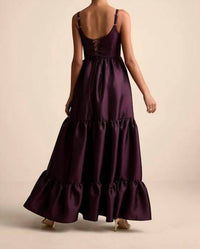 Lulus - Women's Avalie Tiered Bustier Maxi Dress