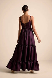 Lulus - Women's Avalie Tiered Bustier Maxi Dress