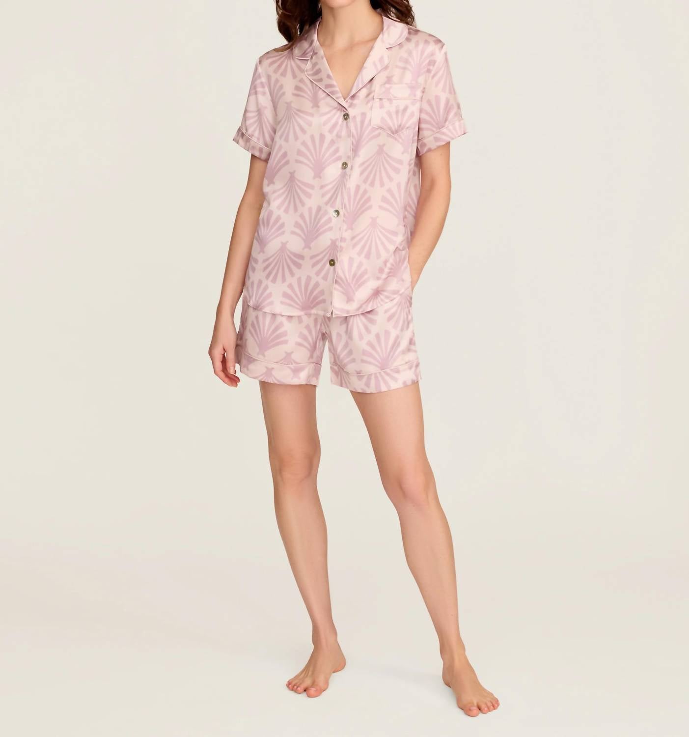 Petite Plume - Silk Short Sleeve Short Set