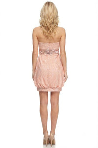 Sue Wong - Strapless Beaded Empire Balloon Dress