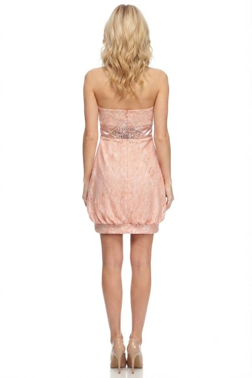 Sue Wong - Strapless Beaded Empire Balloon Dress