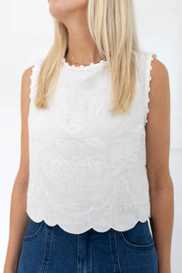 Miou Muse - Lightweight Short Sleeve Cropped Tank Top