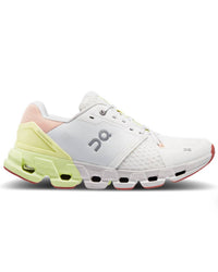 On Women's Cloudflyer 4 Running Shoes in whitelhay - women's shoe - detail view