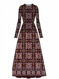 Cara Cara - Blossom Floral Print Long Sleeve Dress