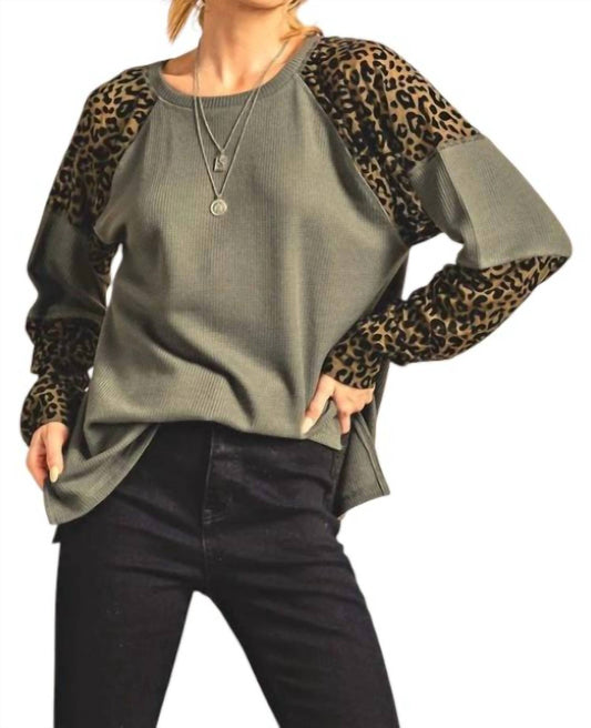 Kori - Animal Thermal Long Sleeve Tee Top