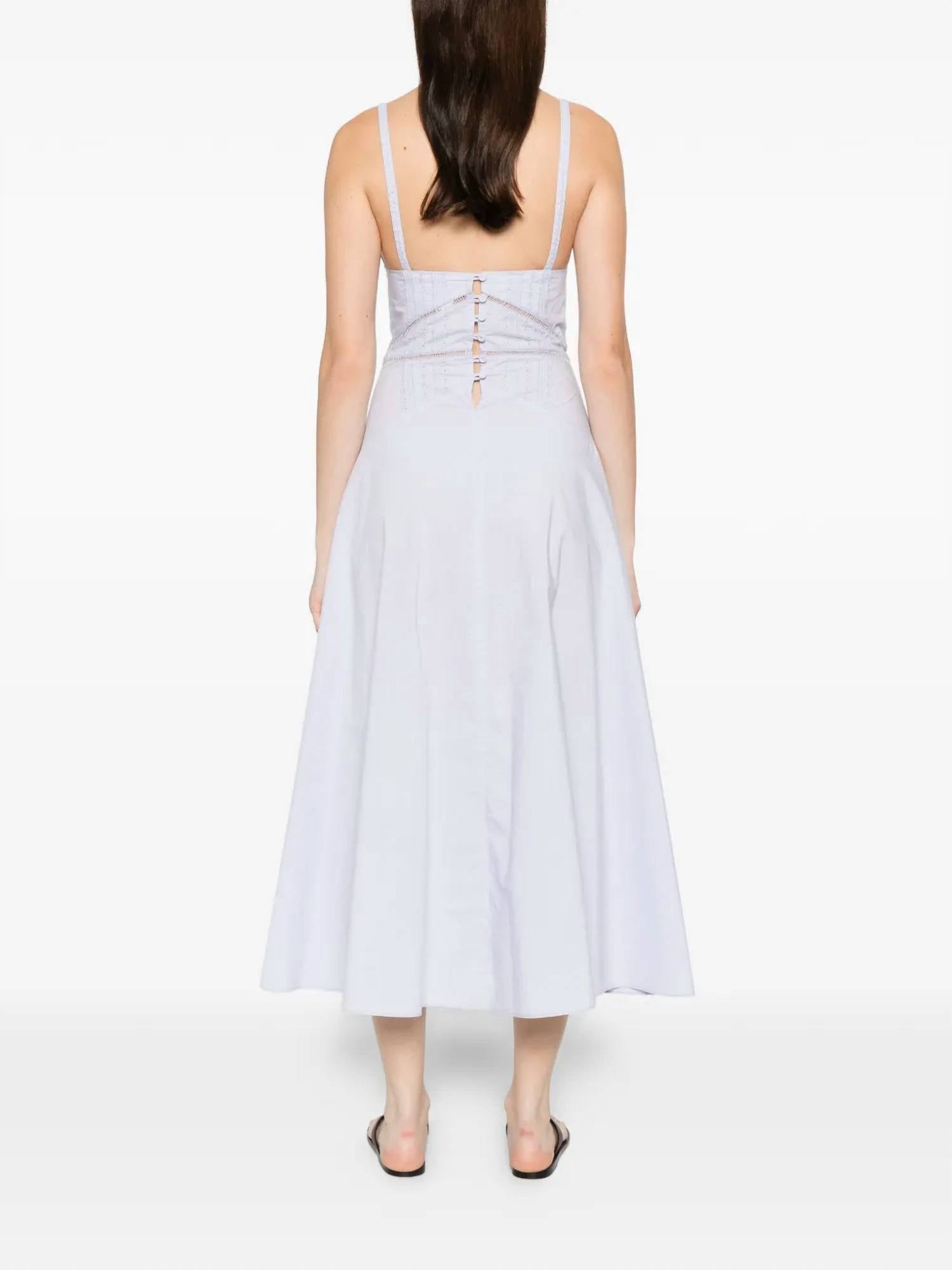 Forte Forte - Embroidery Popline Straps Dress