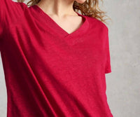 White Stuff - Susie V Neck Linen Tee