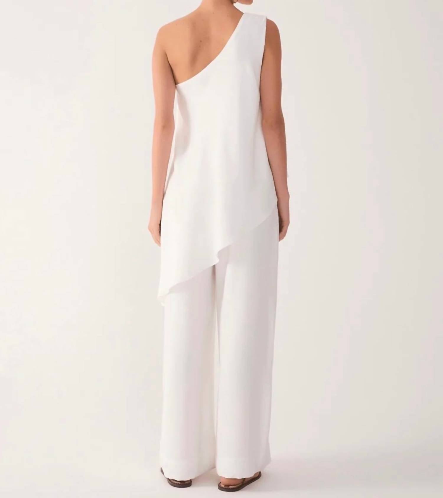 Dress To - One-shoulder Overlay Jumpsuit