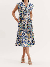 Tyler Boe - Paige Aqua Animal Dress