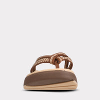 Mykos Women's Nami Thong Sandal in chocolate - women's sandal - alternate view