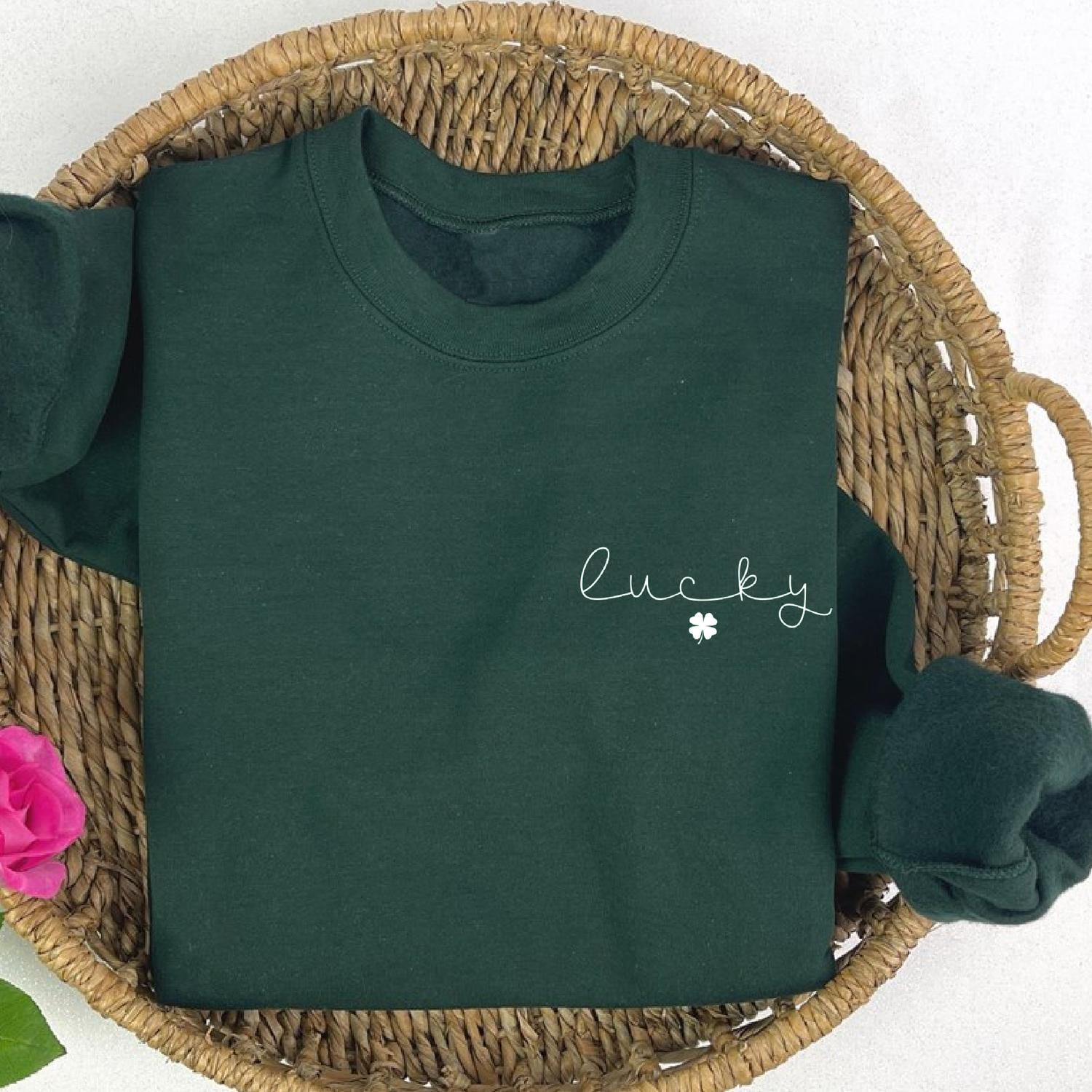 Par.Tees By Party On - Women's St. Patrick's Day Lucky Sweatshirt