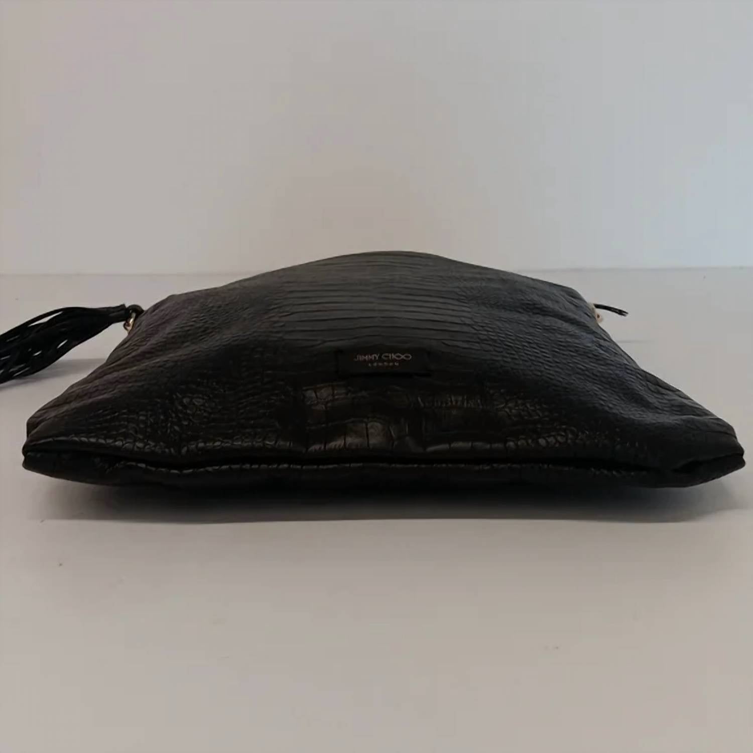 Jimmy Choo - Women's Croc-embossed Leather Soft Hobo Bag