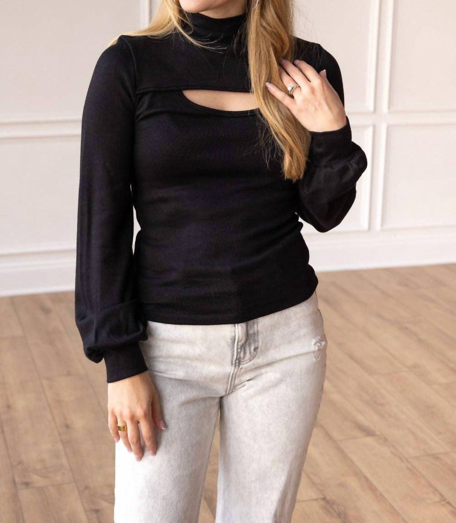 Southern Grace - Promises Met Cut Out Long-sleeve Top