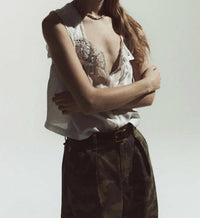 Frame - Eyelet Tank Top