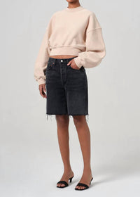 AGOLDE Kit Sweatshirt in wafer - women's sweater - alternate view