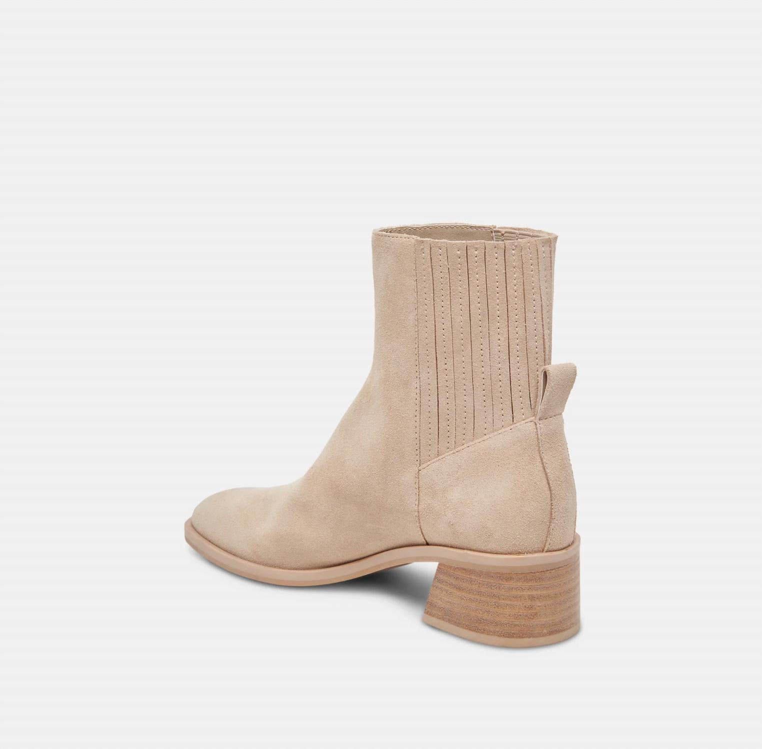 Dolce Vita Women's Linny Boots in dune suede h2o - women's shoe - detail view
