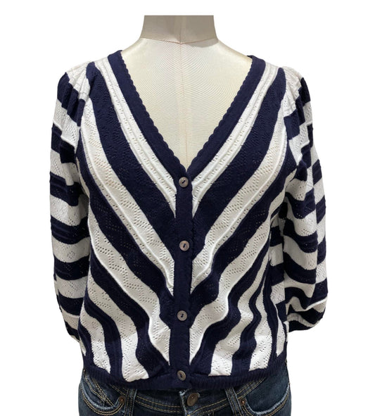 &Isla - Red Stripe Cardigan