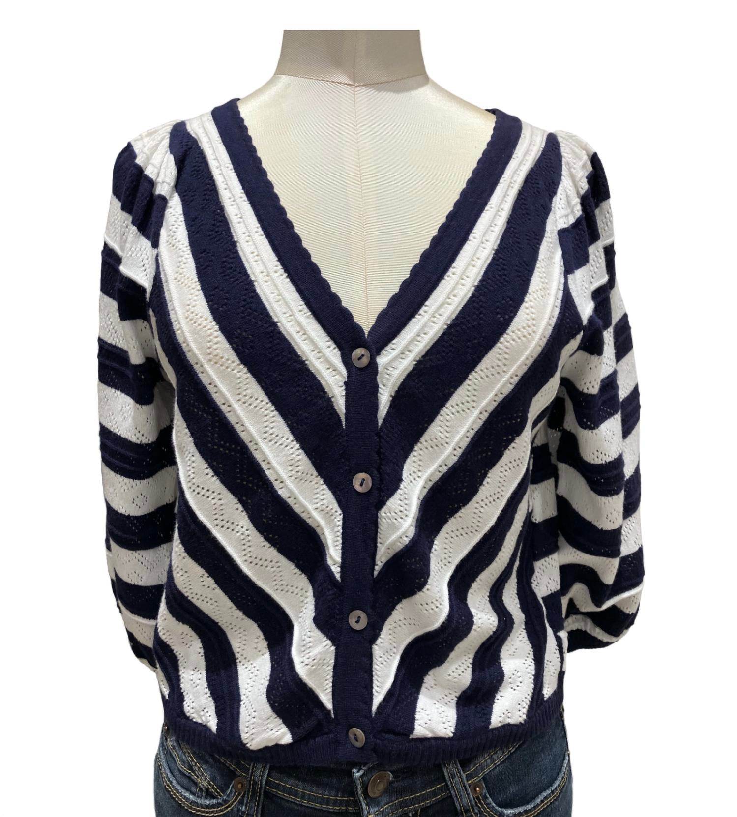 &Isla - Red Stripe Cardigan - Snagged & Bagged
