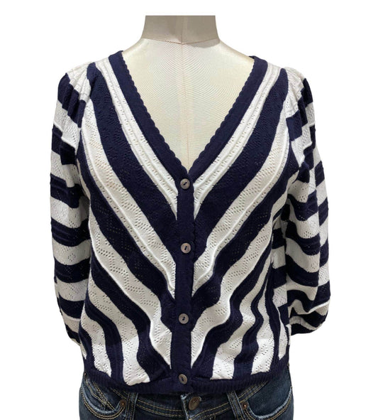 &Isla - Red Stripe Cardigan - Snagged & Bagged