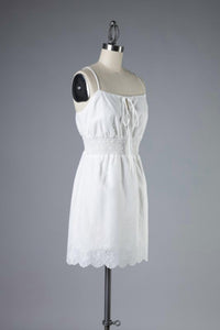 Eyelet Mini Dress
