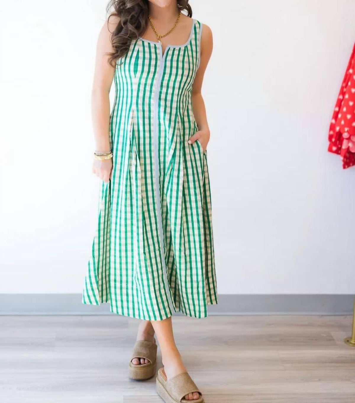 Thml - Women's Lila Gingham Pattern Dress