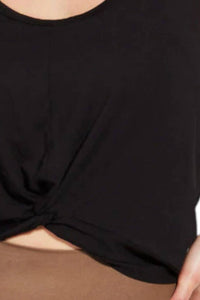 Kensie - Twist Front Scoop Neck Sleeveless Tank Top