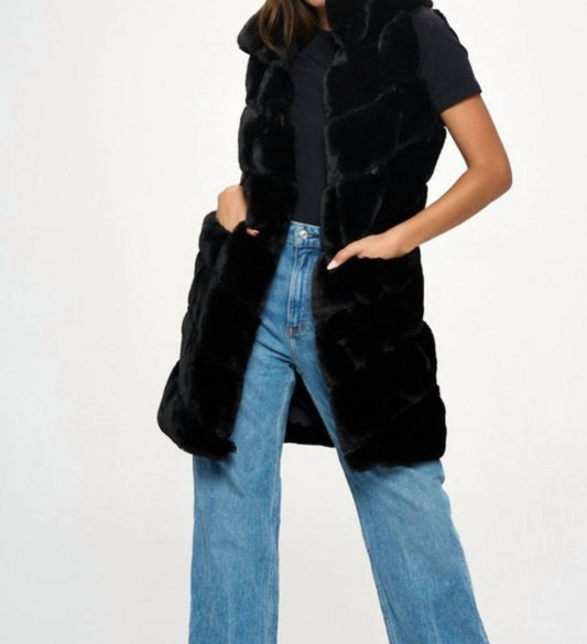 Coalition La - Fuzzy Vest Coat