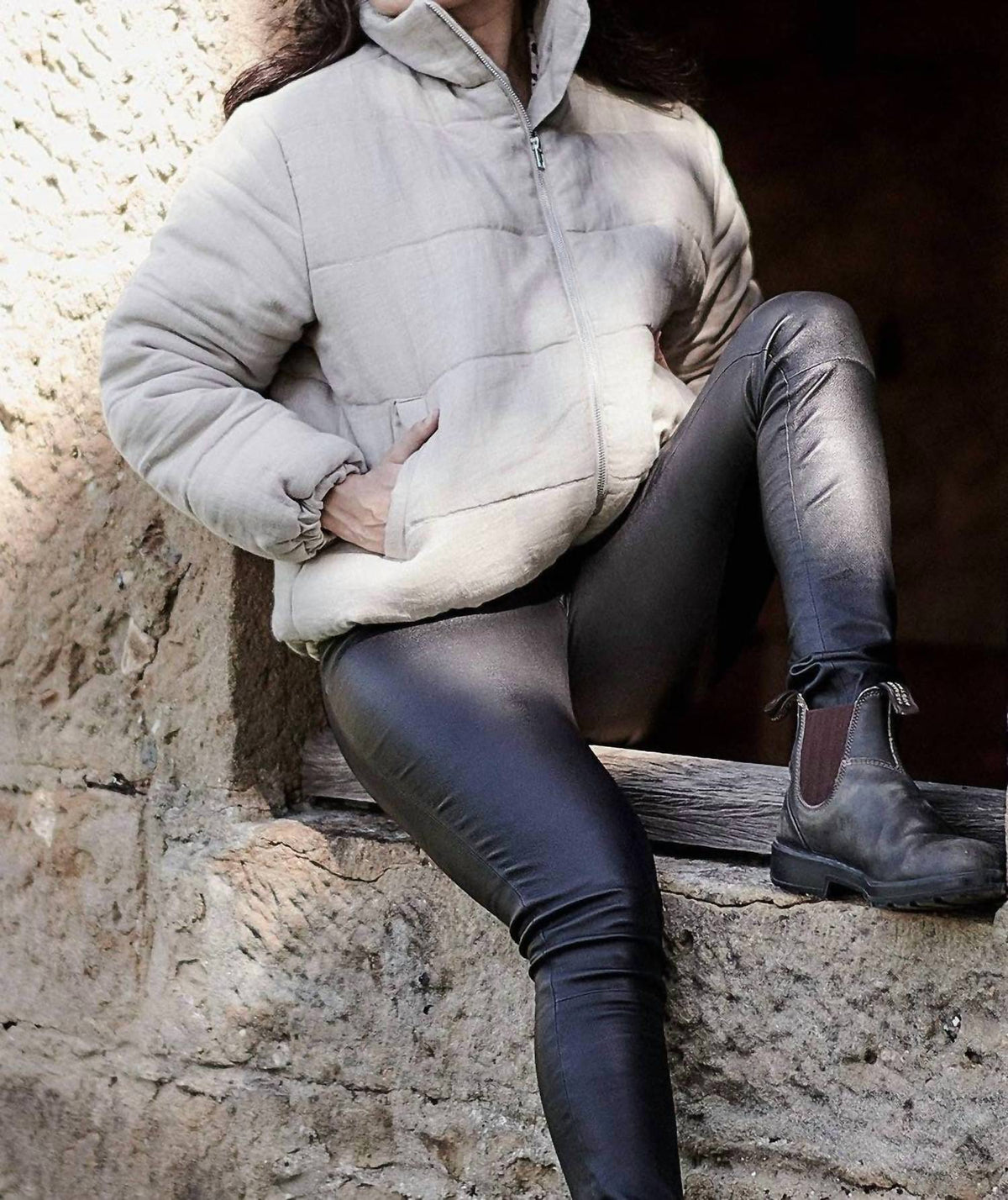 Eadie Lifestyle - Women's Linen Bomber Jacket