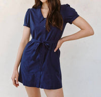 Bella Dahl - Short Sleeve Seamed Collar Dress