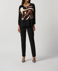 Joseph Ribkoff - Ronan Rhinestone V-neck Top