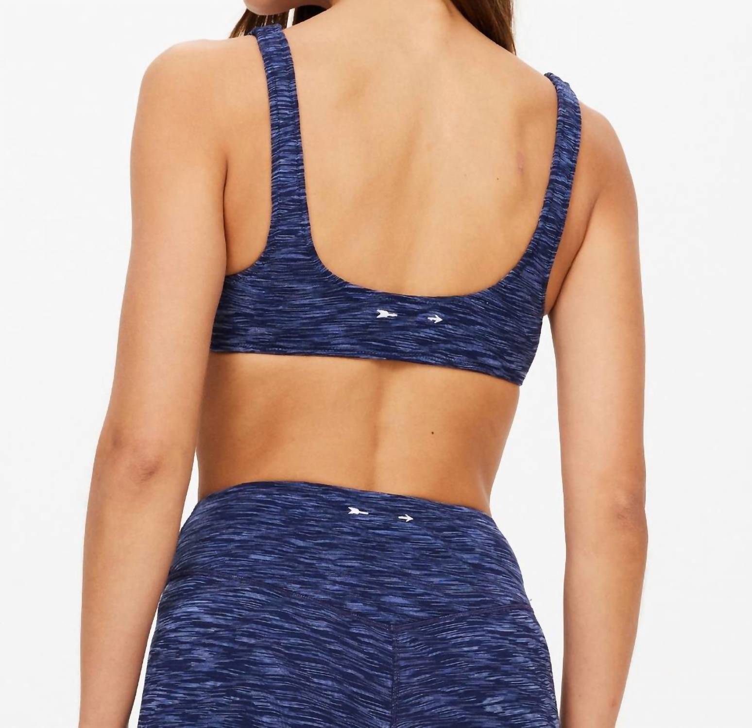 THE UPSIDE Mystere Reversible Rory Bra in denim marle - women's intimate - alternate view