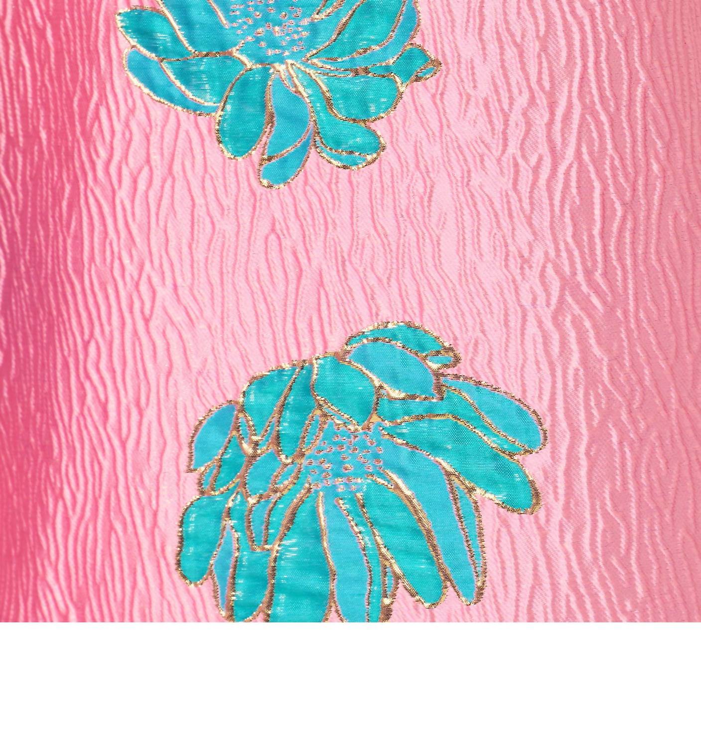 Lilly Pulitzer Rissy Midi Dress in conch shell pink jungle flower brocade - women's dress - view 6