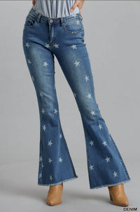 umgee You’re a STAR Bell Bottoms Pants in blue - women's pants