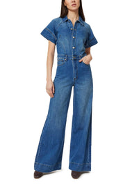 Habitual - Flare Leg Denim Jumpsuit