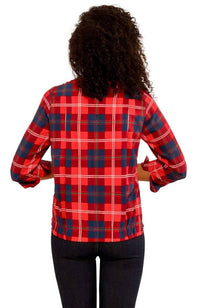 Gretchen Scott - Button Up Middleton Plaid Boyfriend Shirt