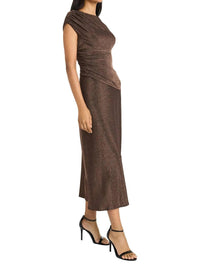 Maggy London - Cap Sleeve Metallic Dress