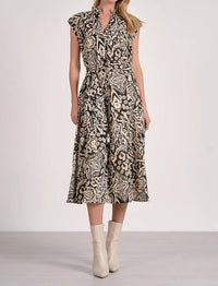 Elan - Neutral Midi Dress