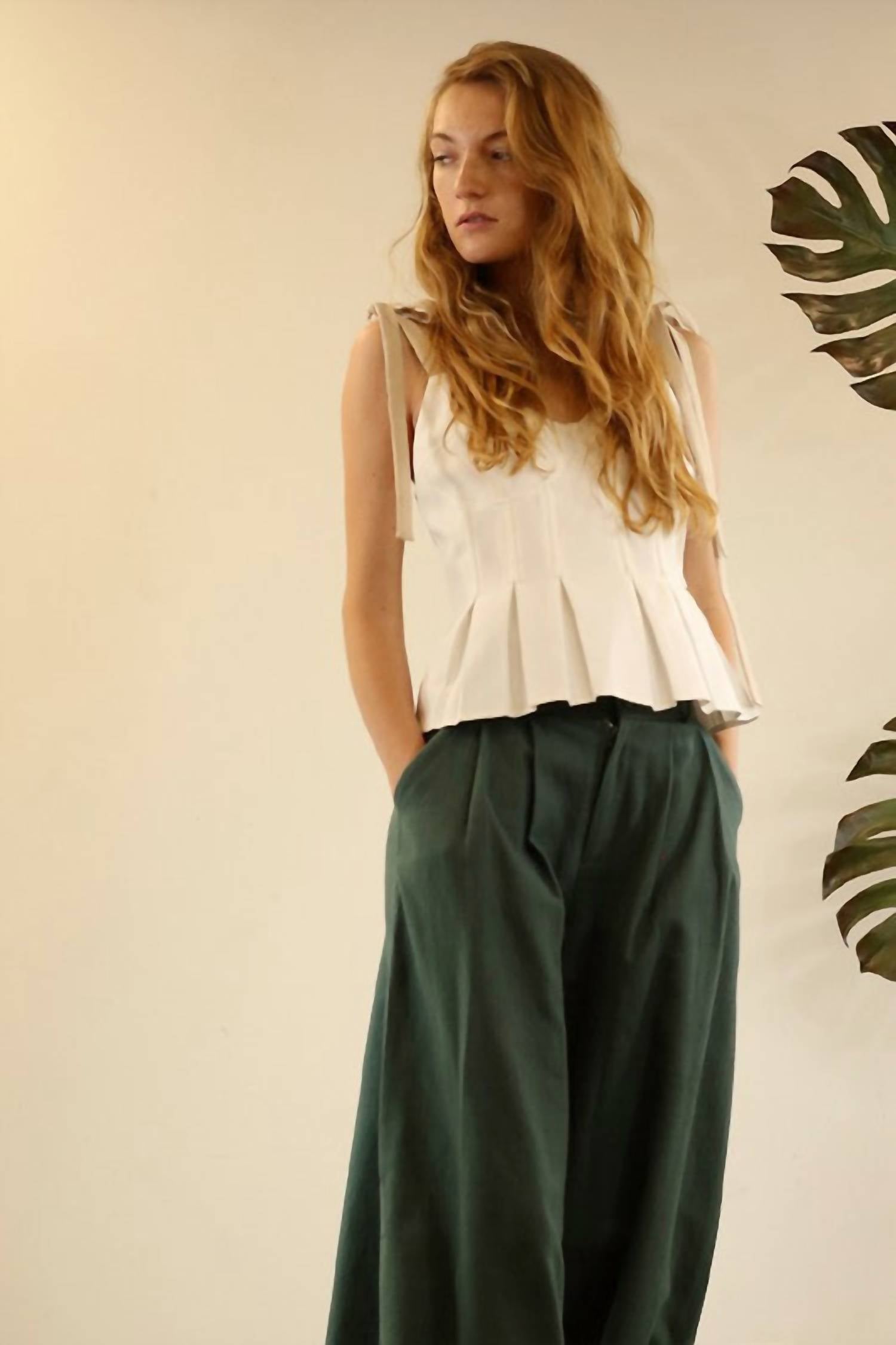 Mulla - Bow Tie Strap Two-Tone Tank